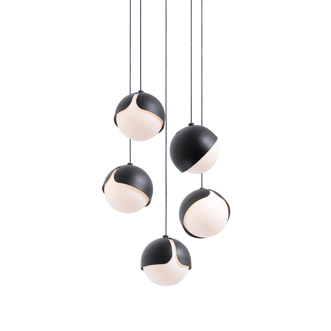 Ohm. 05 Chandelier: Sandtex Black