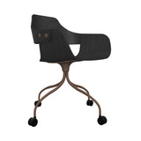 Showtime Chair with Wheel: Ash Stained Black + Pale Brown