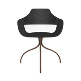 Showtime Chair with Swivel Base: Ash Stained Black + Pale Brown