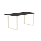 70/70 Table: Small + Black Linoleum + Sand