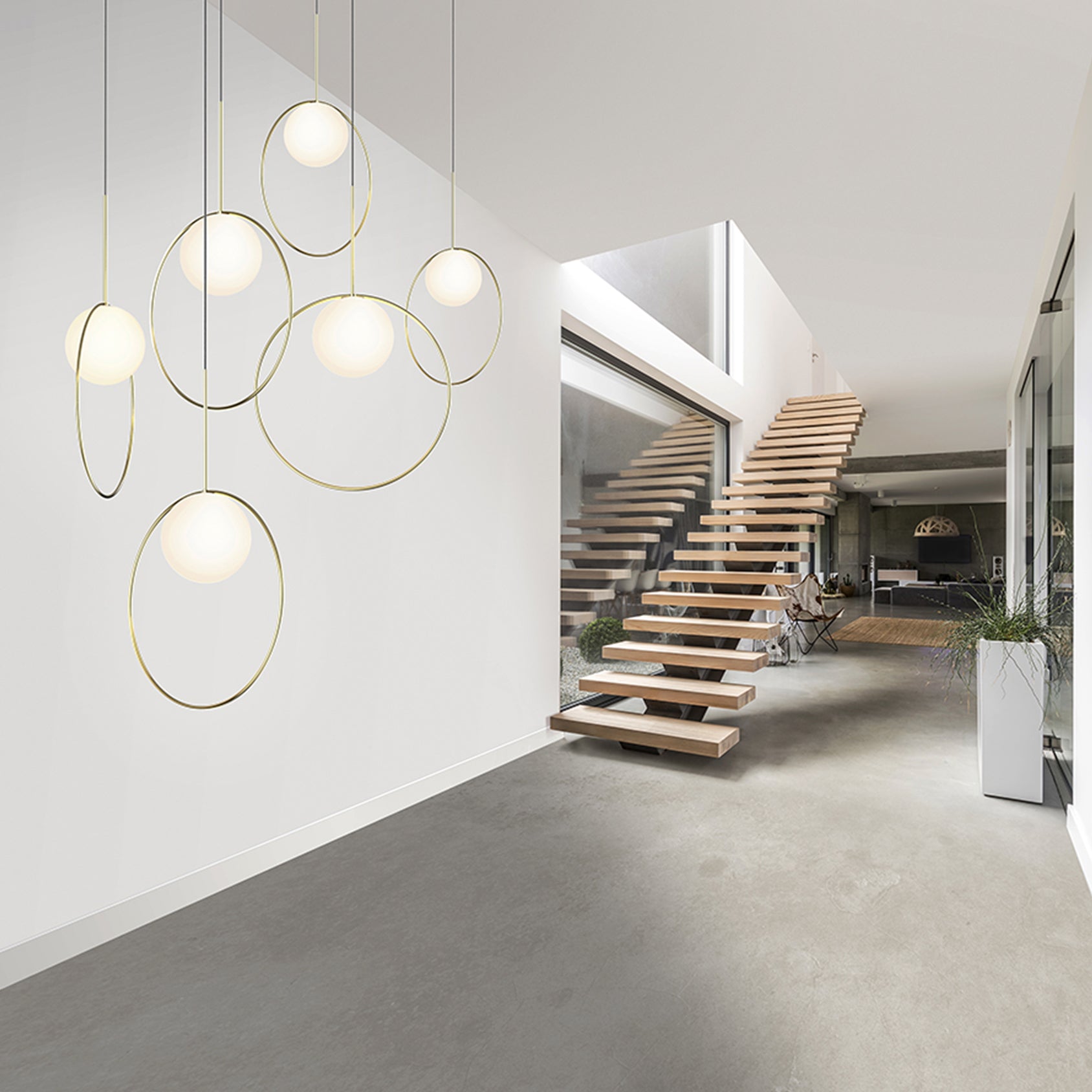 Bola Halo Pendant Light