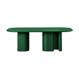 Bonbon 3 Rectangular Dining Table: Medium + Lacquered Pine + Lacquered Pine Pine + Lacquered Pine