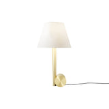 Calé(e) Table Lamp: Extra Small + Polished Brass + Polished Brass + White Chinette