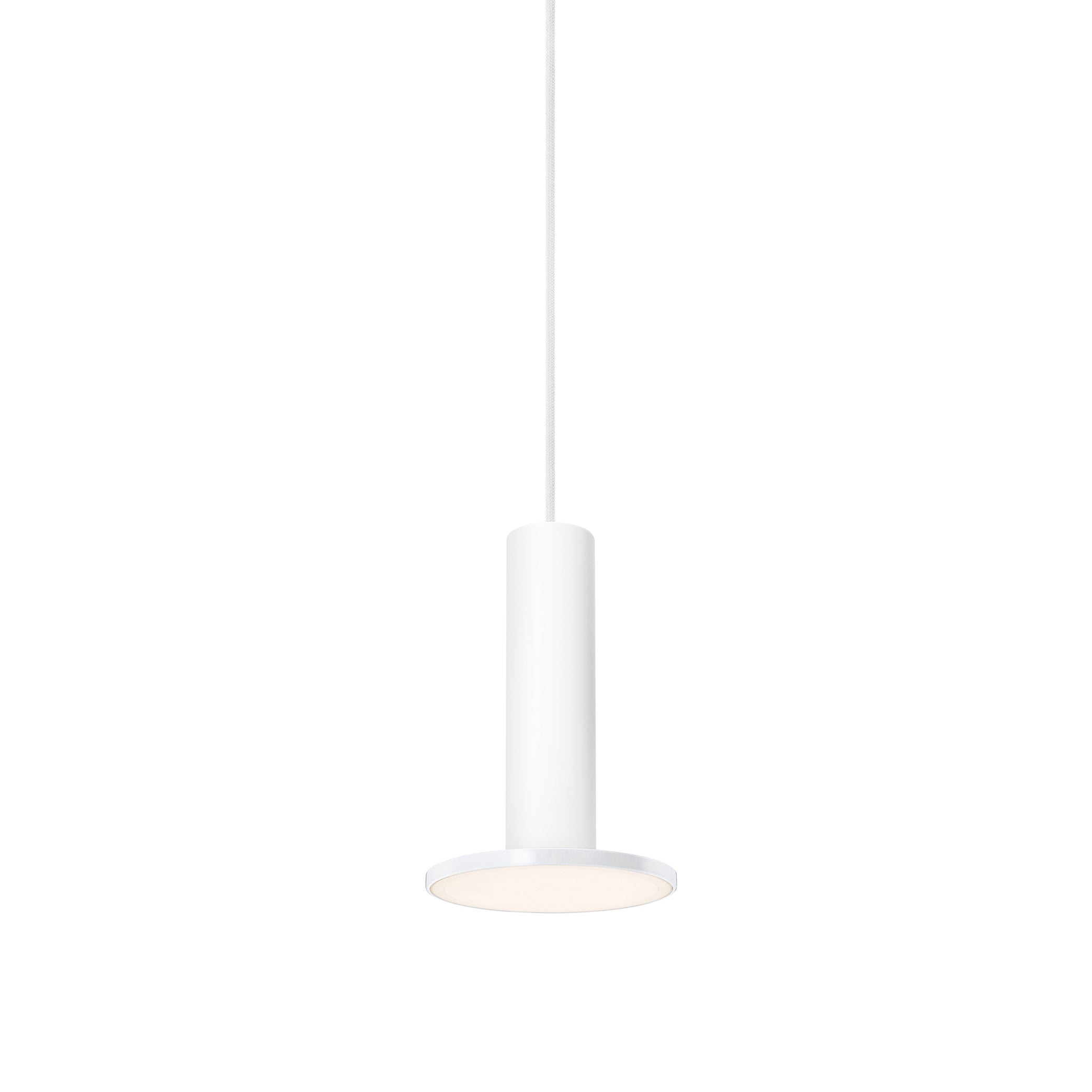 Cielo Plus Pendant: Matte White + White