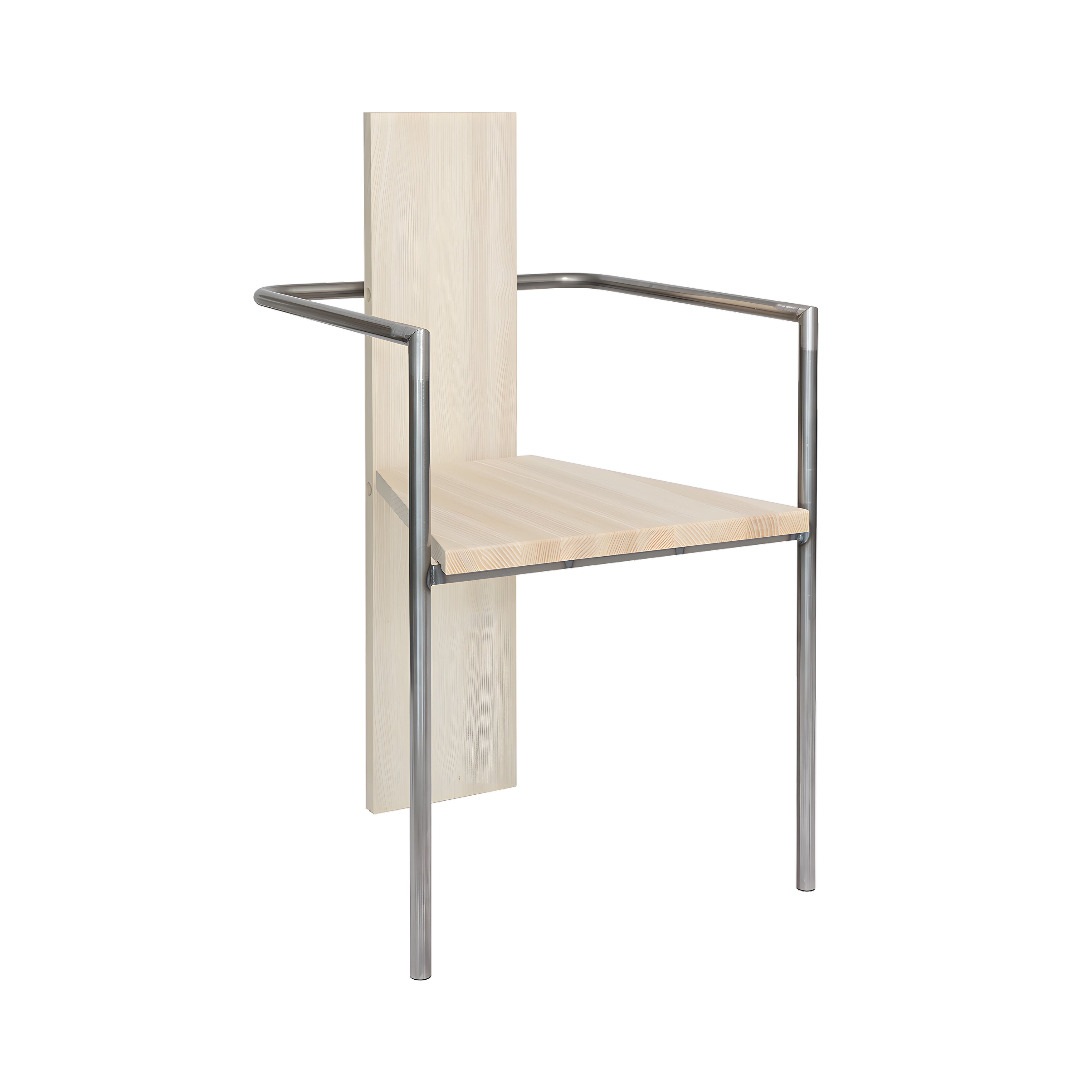 Concrete Armchair: Natural + Untreated Steel