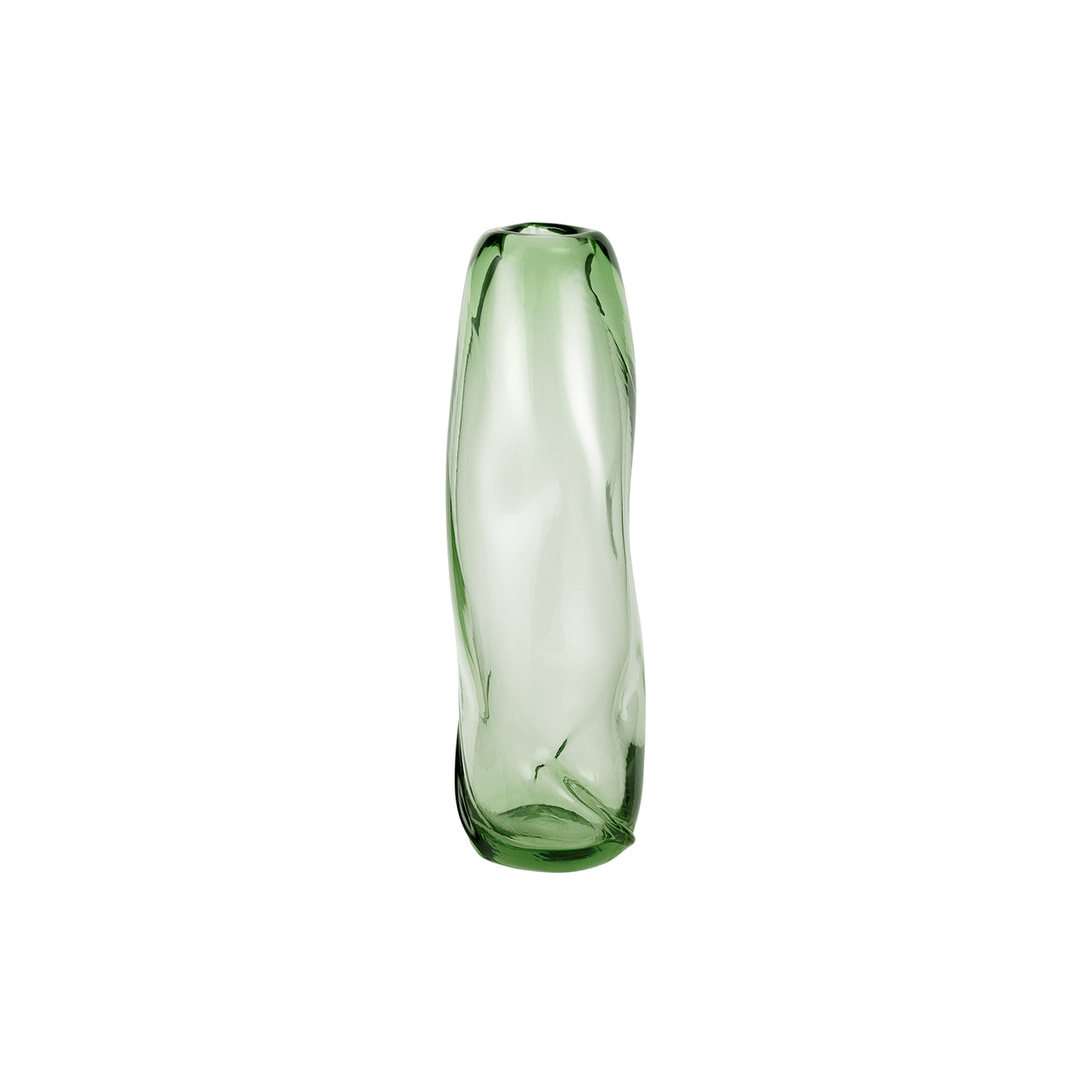 Water Swirl Vase: Recycled Clear