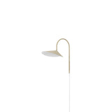 Arum Wall Lamp: Short + Cashmere + White