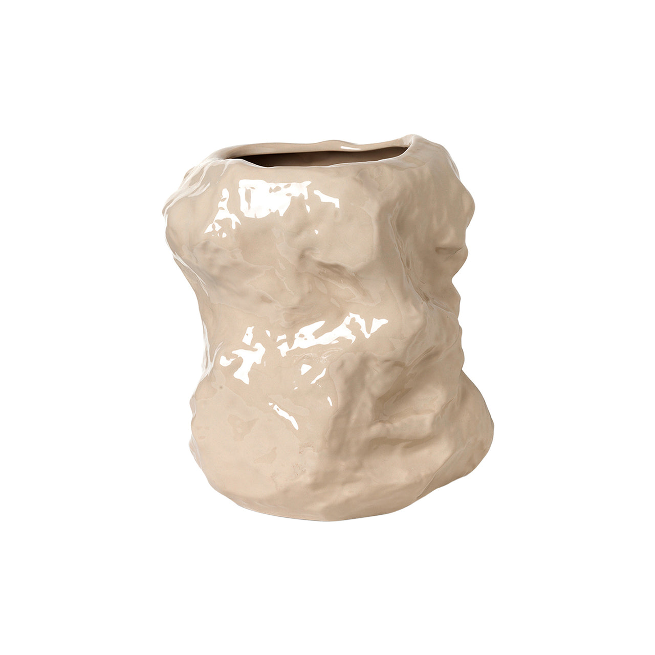 Tuck Vase: Cashmere