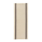 Calm Kelim Runner: Off-White  + Coffee