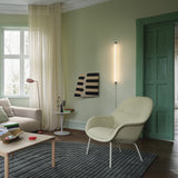 Fiber Lounge Armchair: Tube Base