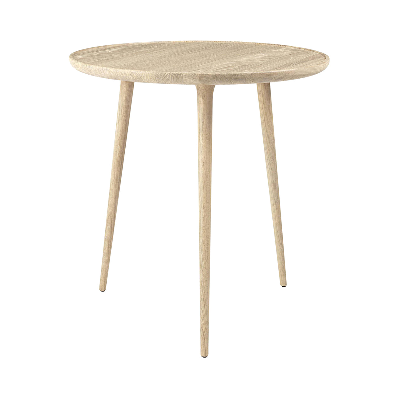 Accent Cafe Table: Matt Lacquered Oak