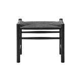 Wegner J16 Stool: Black + Black Lacquered Oak