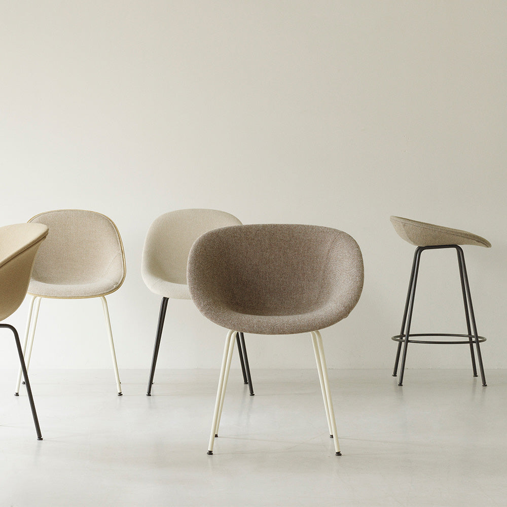 Mat Armchair: Steel Base + Fully Upholstered