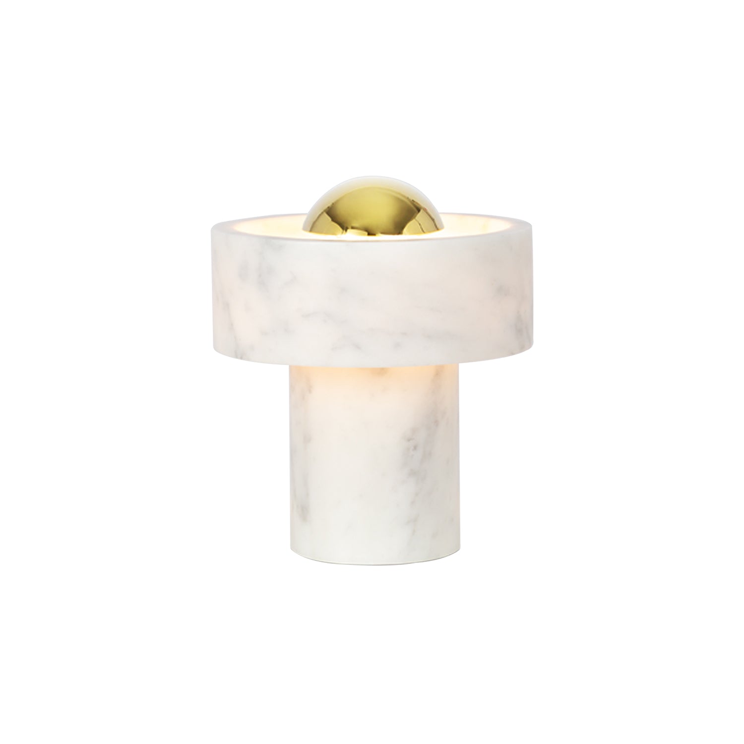 Stone Portable LED Lamp: Gold