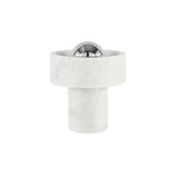 Stone Portable LED Lamp: Silver