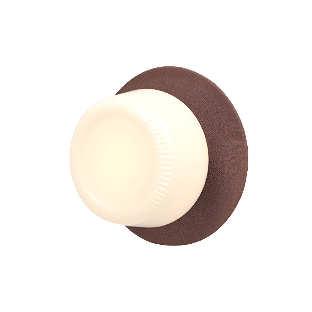 Pastille IP65 Wall Lamp: Disc + Ribbed + Breccia