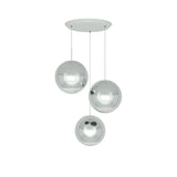 Mirror Ball 40 cm Round Pendant System: Silver