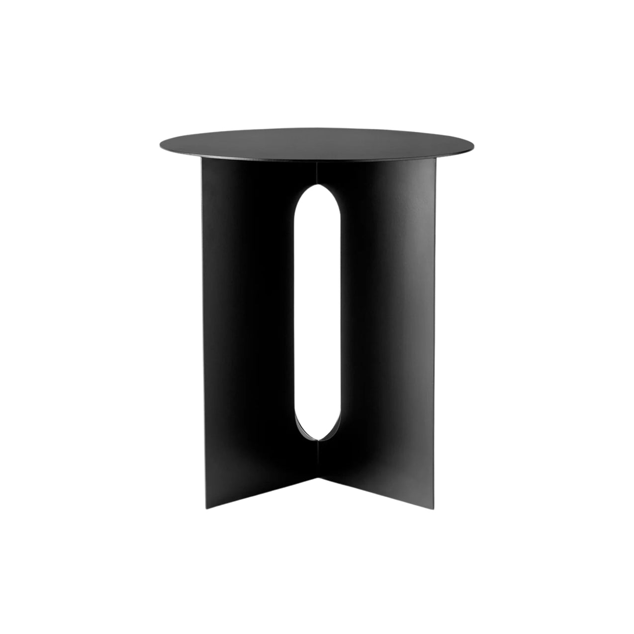 Androgyne Side Table: Steel - Quick Ship + Small - 15.7
