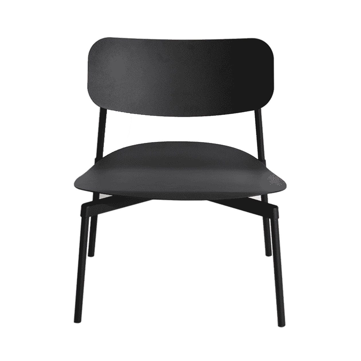 Fromme Stacking Lounge Chair: Black