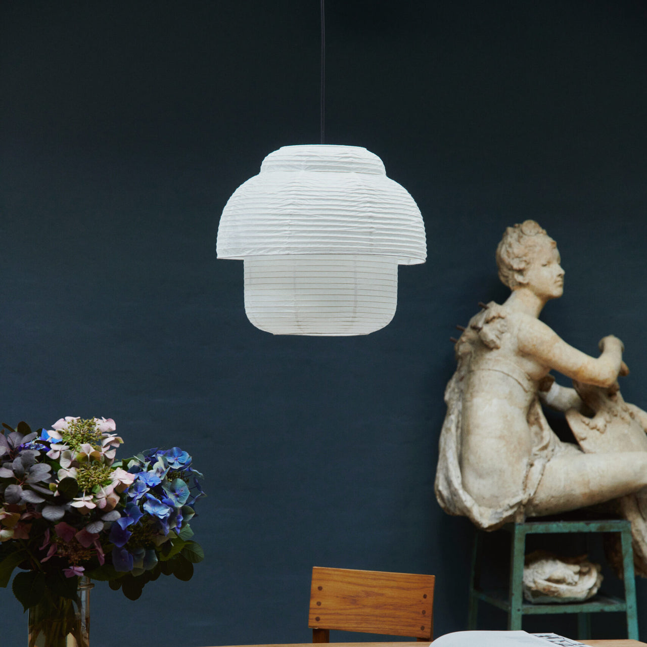 Papier Double Pendant Lamp