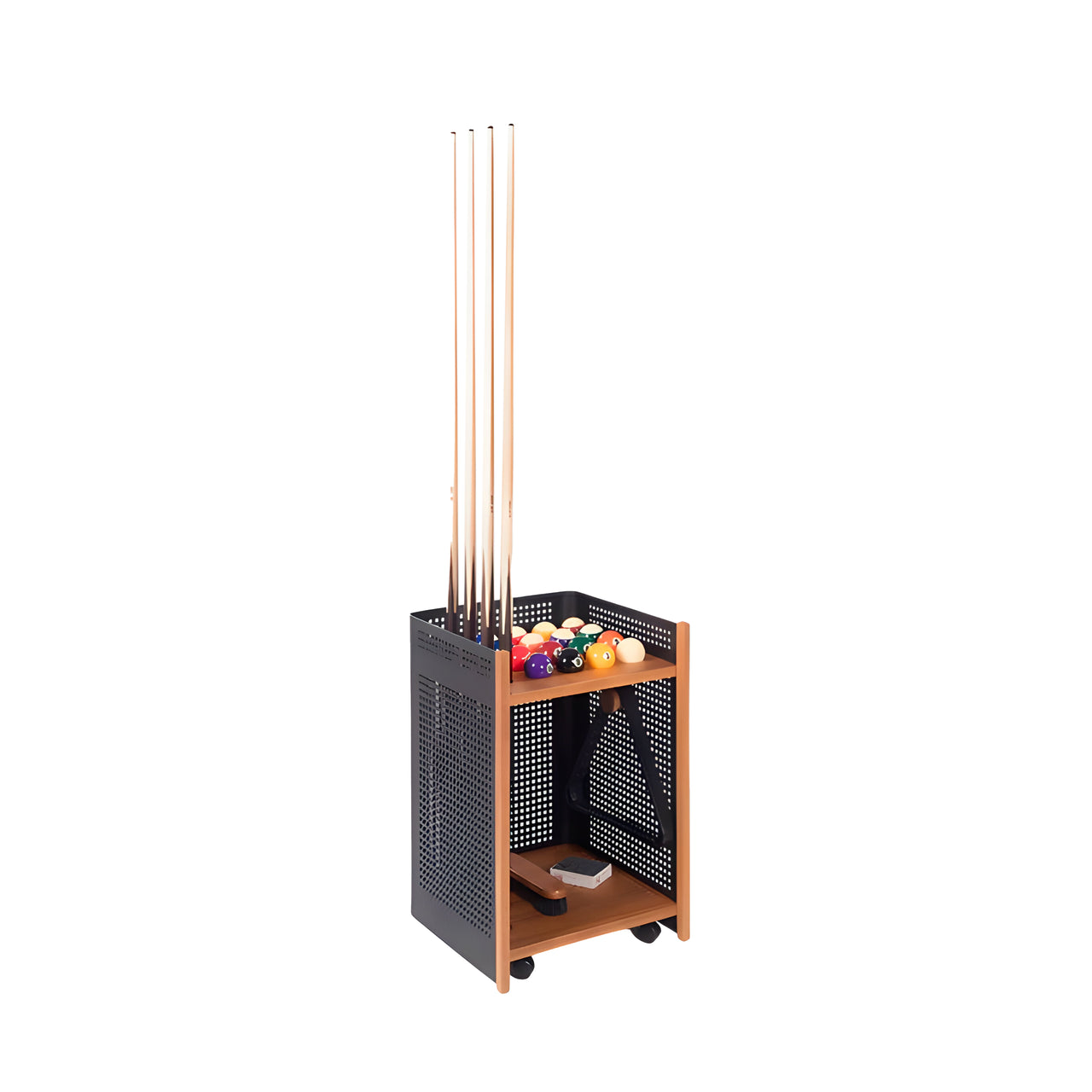 Mou Outdoor Floor Cue Rack + Jet Black + Black HPL