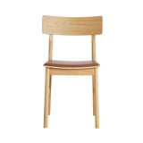 Pause Dining Chair 2.0: Oiled Oak + With Cognac Seatpad