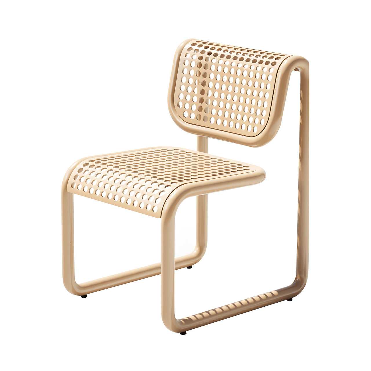 Tube Outdoor Dining Chair: Tan