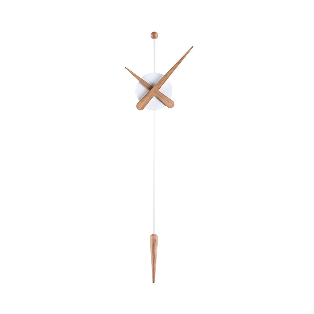 Punta Clock: Oak + White