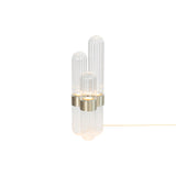 Cactus Table Lamp: Transparent + Brass
