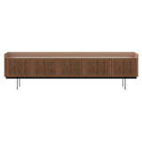 Stockholm Technic Sideboard: STH507 + Walnut Stained Walnut + Anodized Aluminum Pale Rose + Black