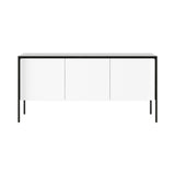 Tactile Sideboard: TAC210 + White Texturised Lacquered + Dark Grey Stained Oak