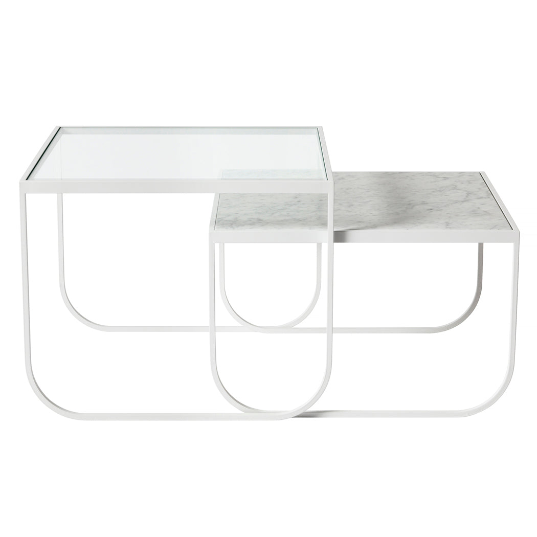 Tati Small Coffee Table: Marble Top
