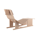 4PM Chaise Lounge: Natural Oak
