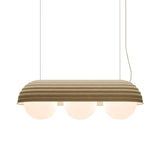 Bon Triple Pendant: Olive Green + White