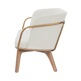 Utility Lounge Chair with Full Back: 2 Seater + Soaped Walnut