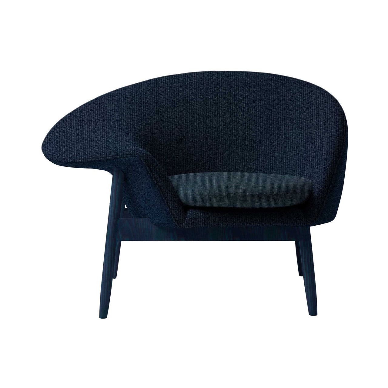 Fried Egg Lounge Chair: Color + Left + Dark Blue