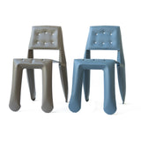 Chippensteel 0.5 Chair: Beige Grey Carbon Steel + Blue Grey Carbon Steel