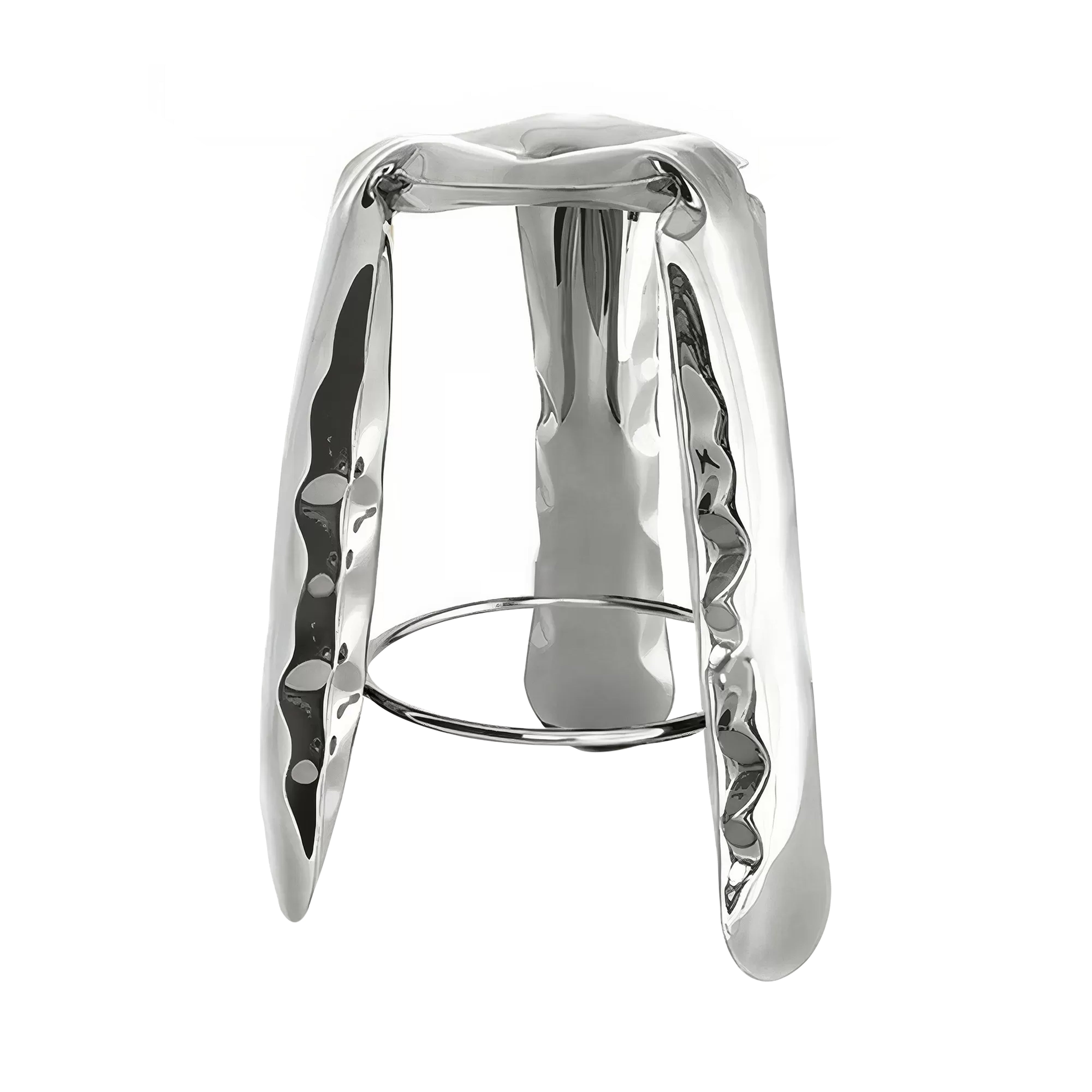 Plopp Bar Stool: Inox Polished