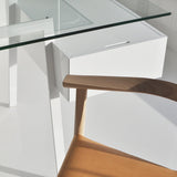 Homework 2 Desk: Single Drawers with Glass Top