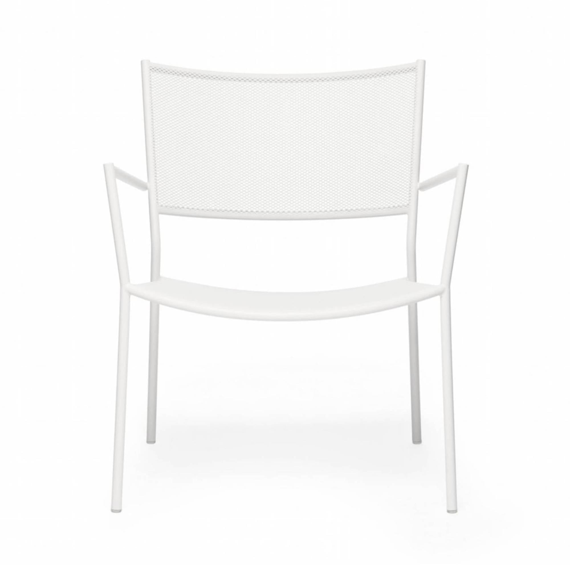 Jig Mesh Easy Chair: White
