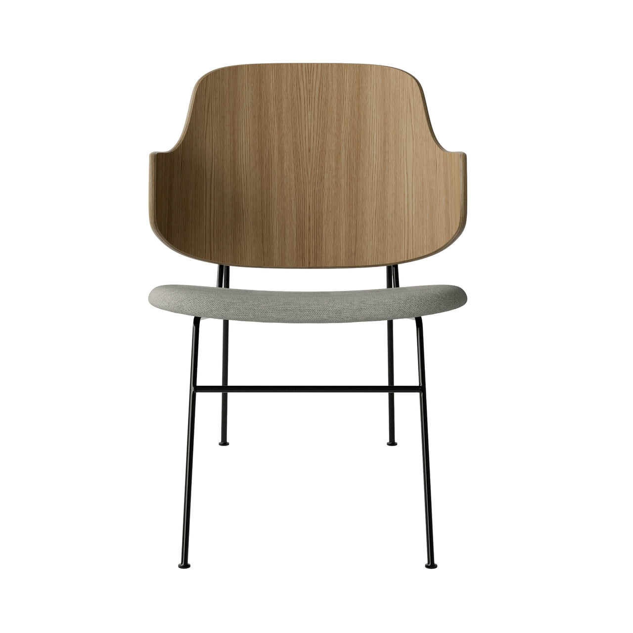 The Penguin Lounge Chair: Upholstered + Natural Oak + Re Wool 0218
