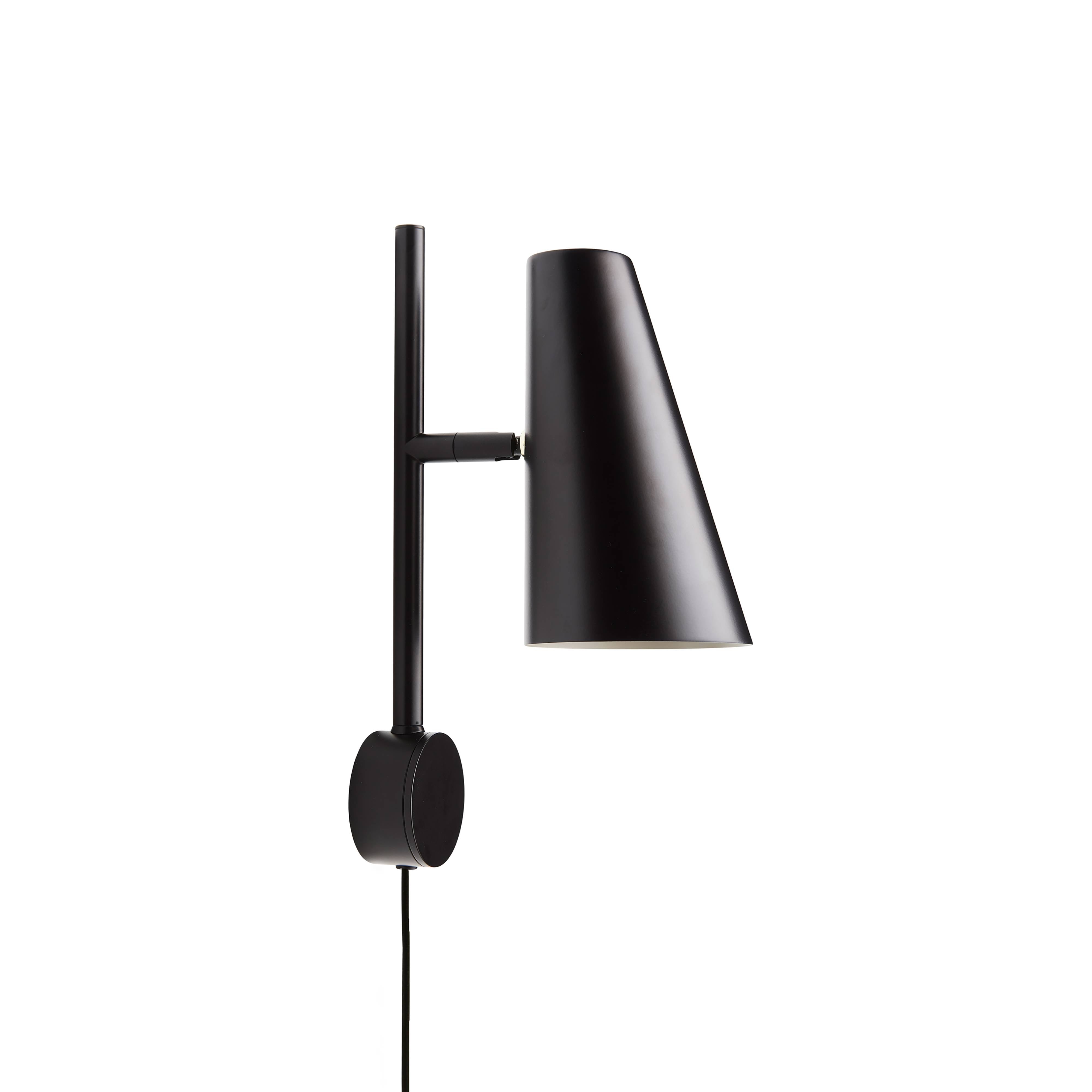 Cono Wall Lamp: Black