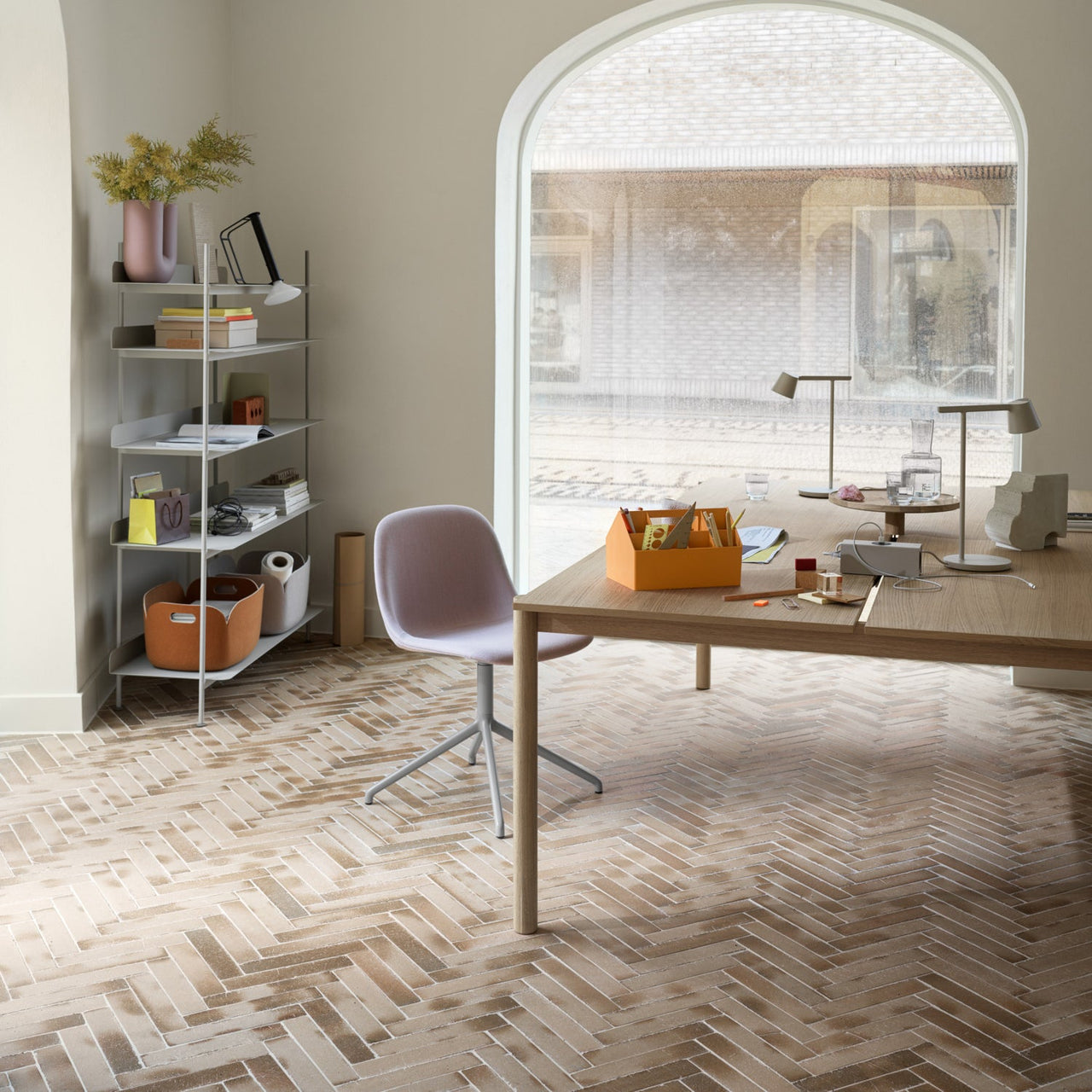Fiber Side Chair: Swivel Base with Return + Recycled Shell + Upholstered