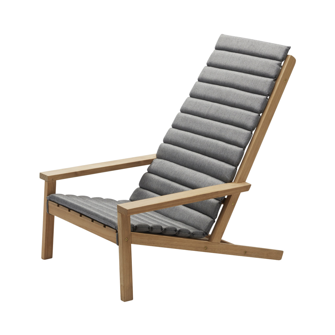 Between Lines Deck Chair: With Ash Cushion
