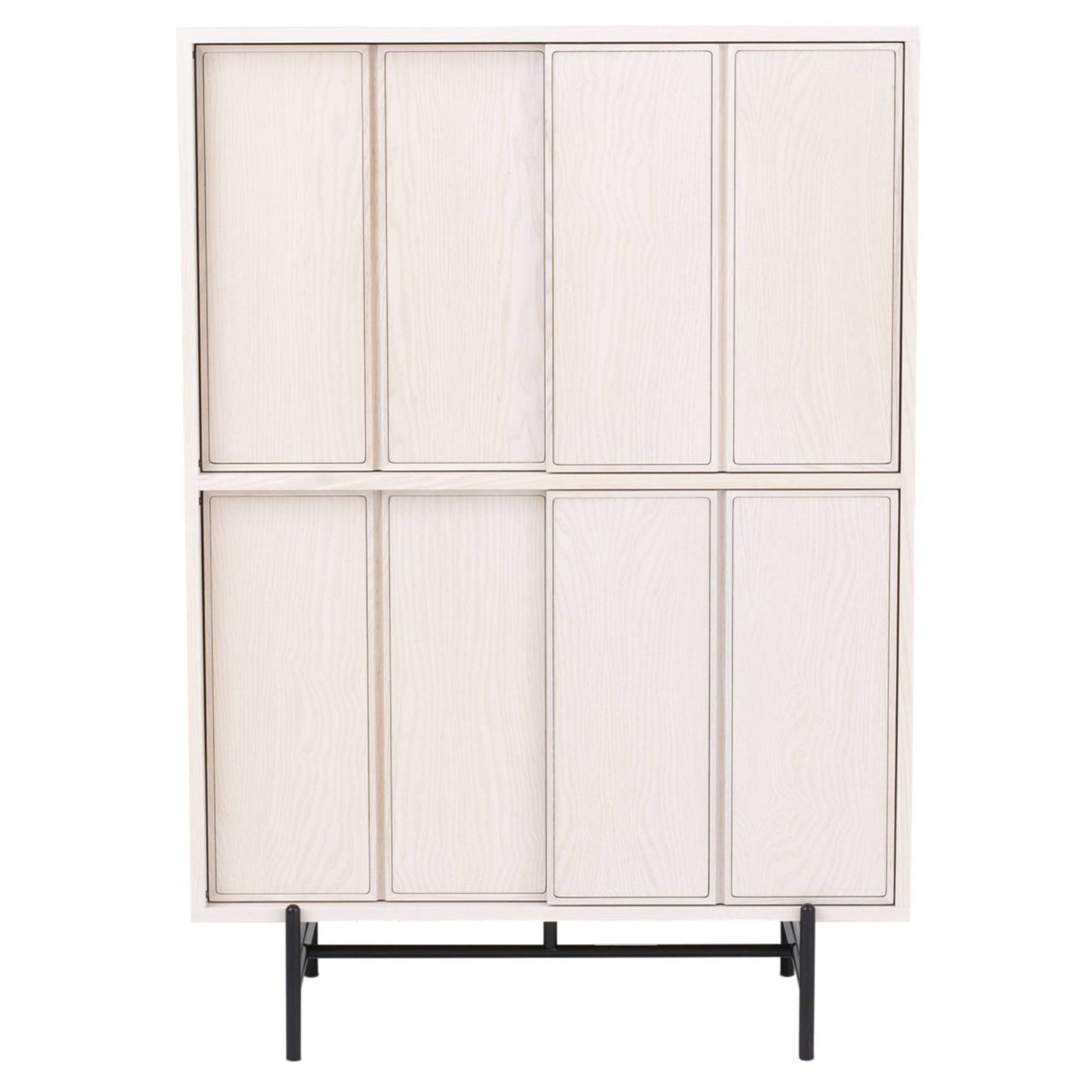 Canvas Cabinet Wood: Tall + Off White