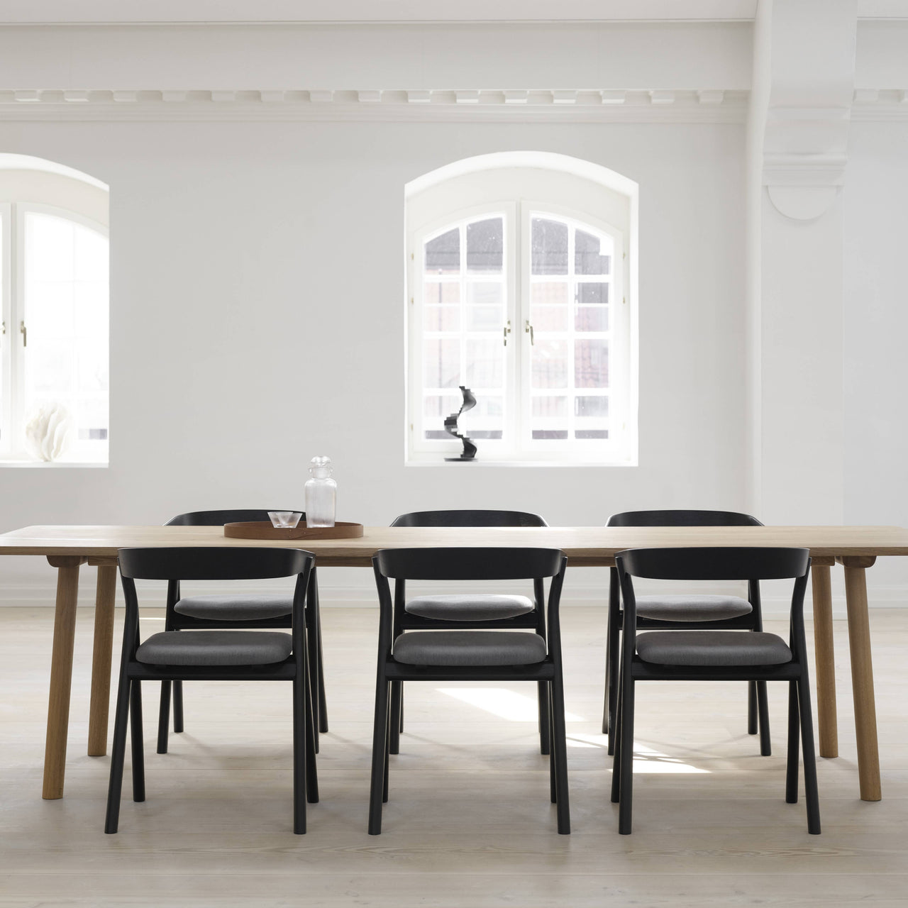 Post Armchair: Seat Upholstered