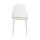 Allez Chair: Molded Wicker + White + Polypropylene