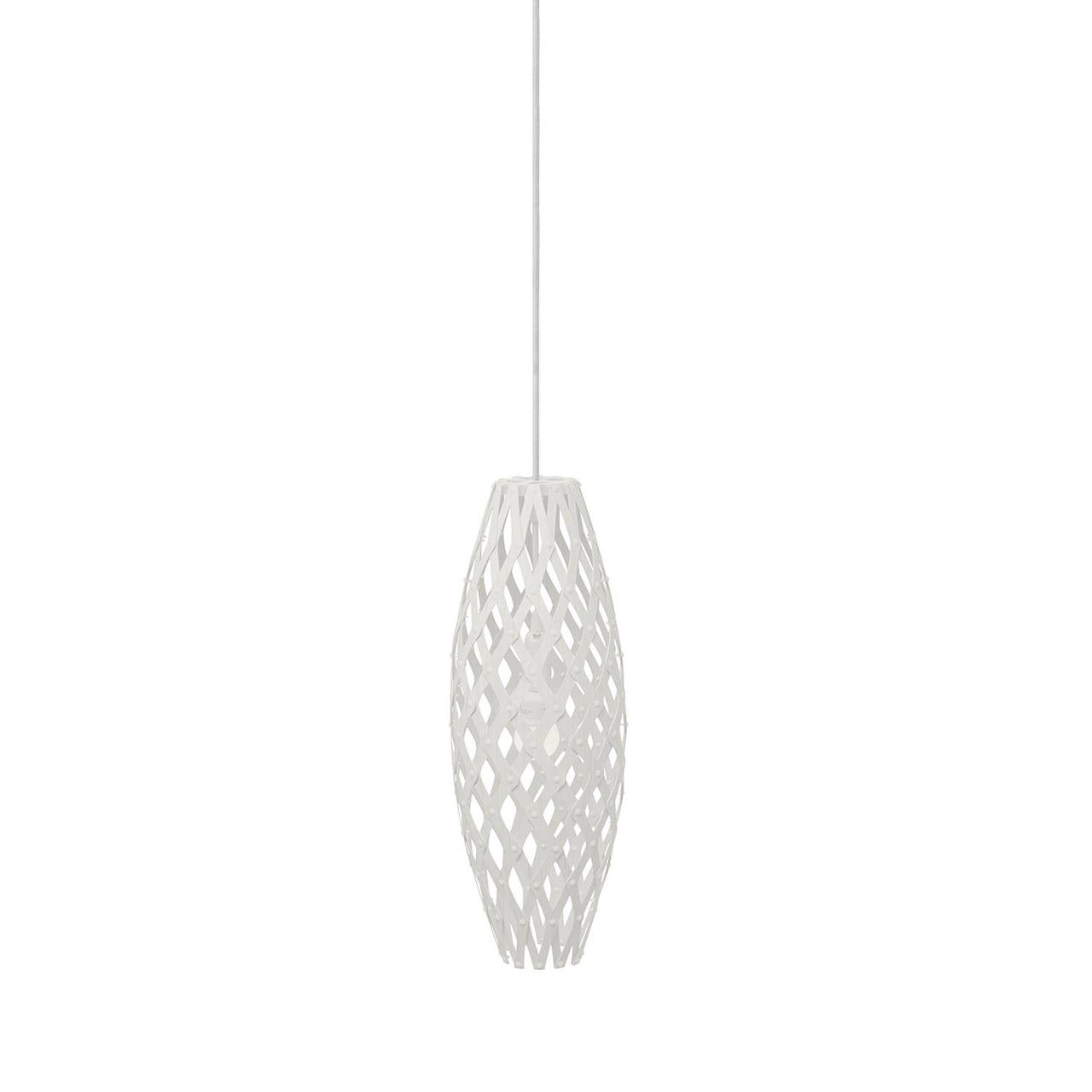 Hinaki Pendant Light: Small + White + White