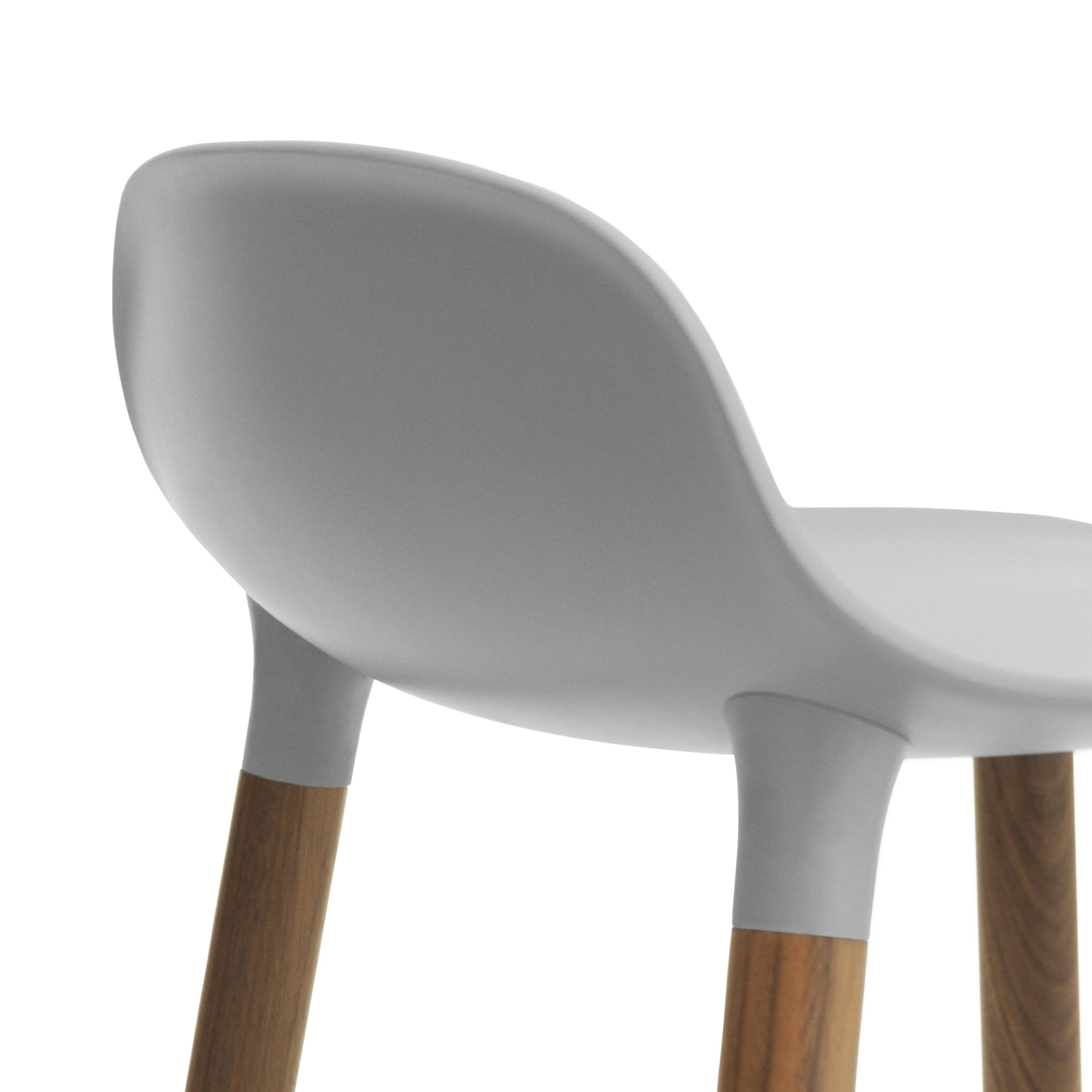 Form Bar + Counter Stool: Walnut Legs