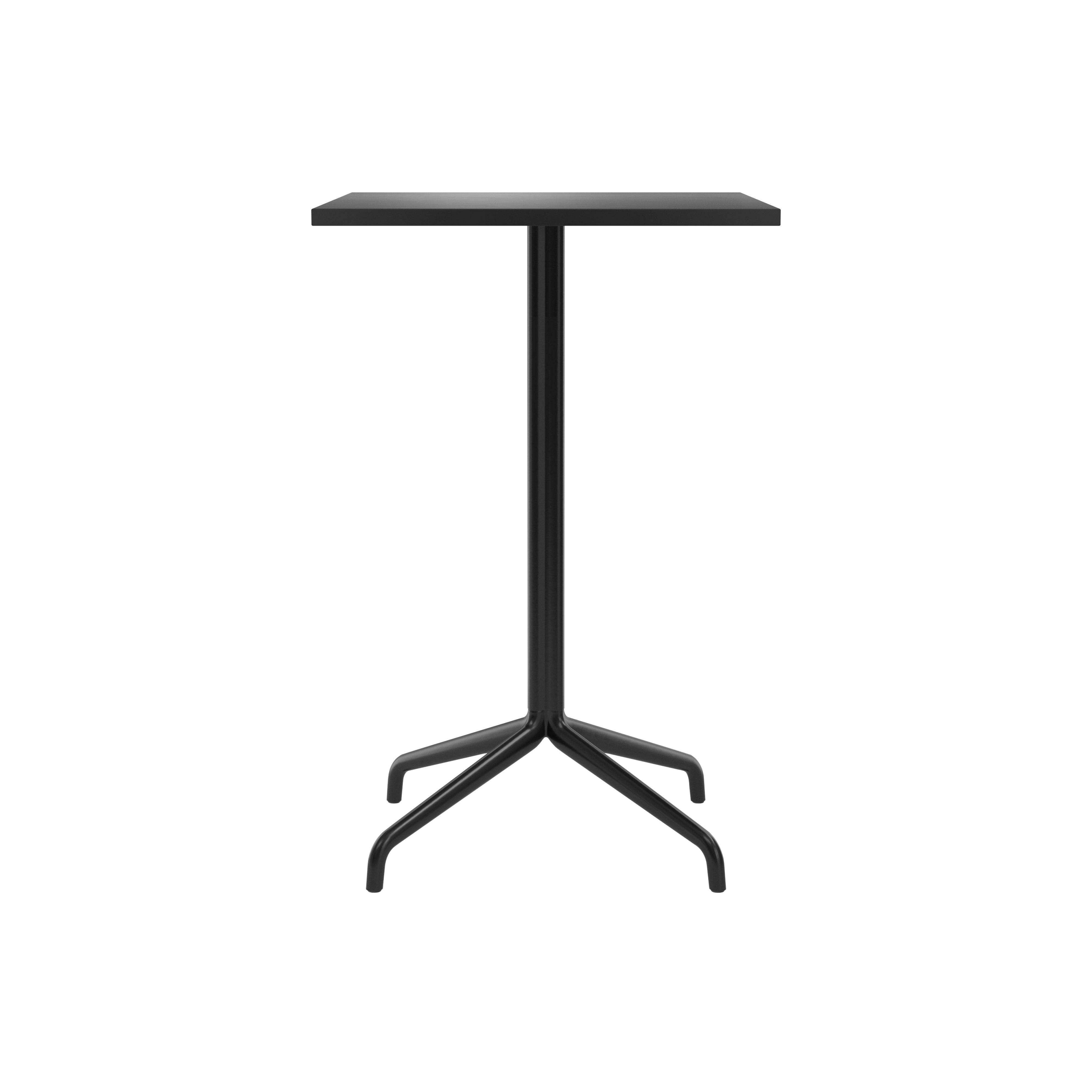 Harbour Column Square Bar + Counter Table: Counter + Charcoal Linoleum + Star